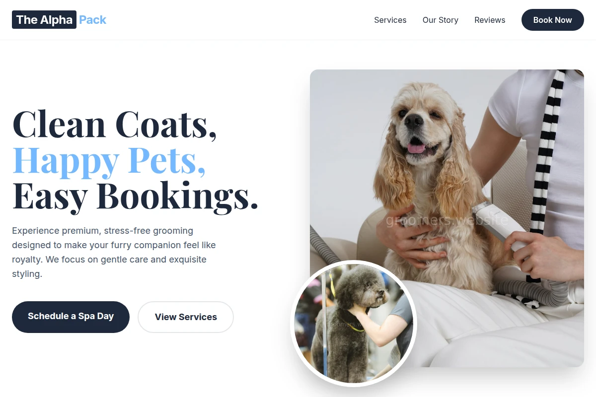 Premium Animal Care Website Design